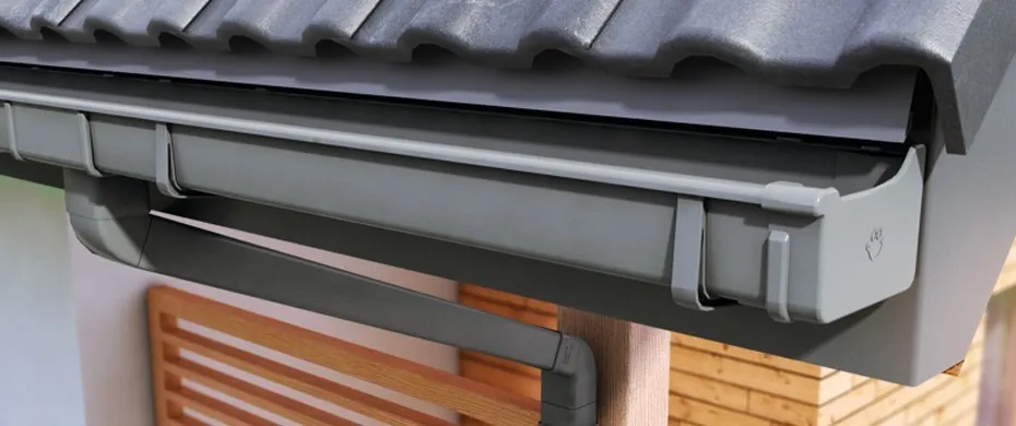 systemy rynnowe Galeco na nowoczesnym domu