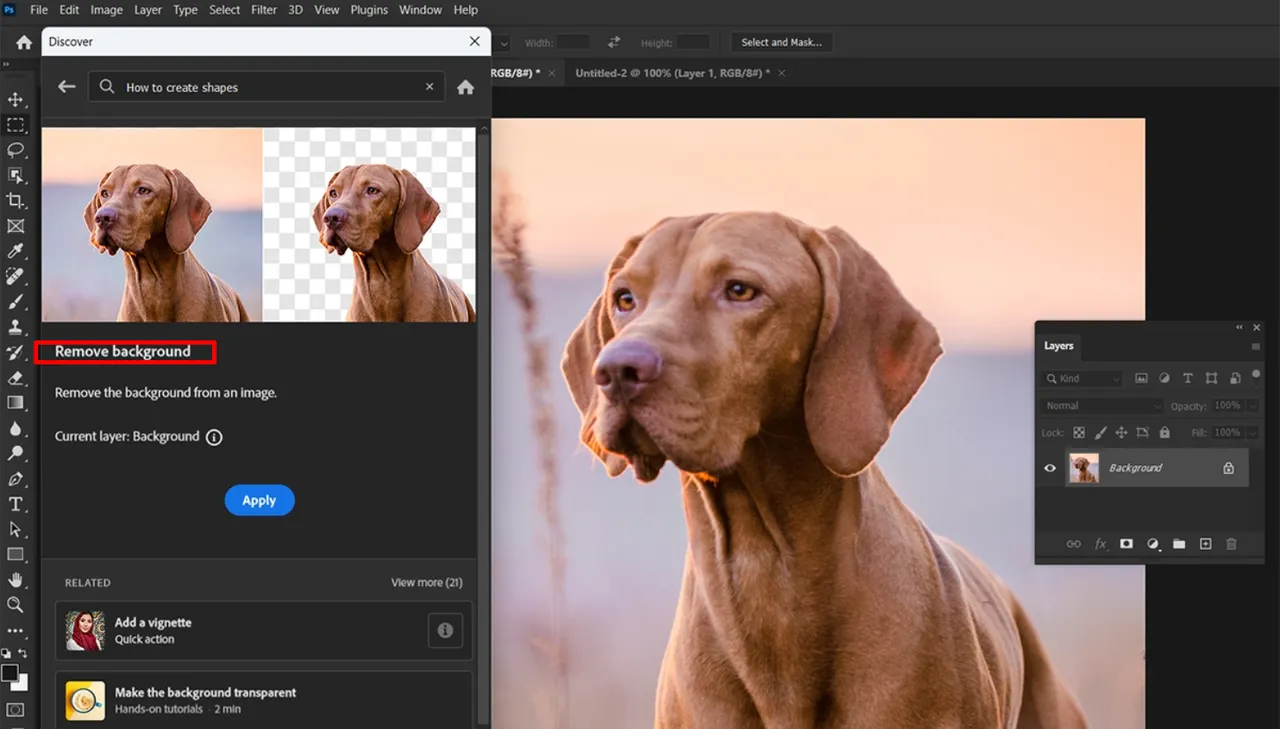 Photoshop usuń tło jednym kliknięciem
