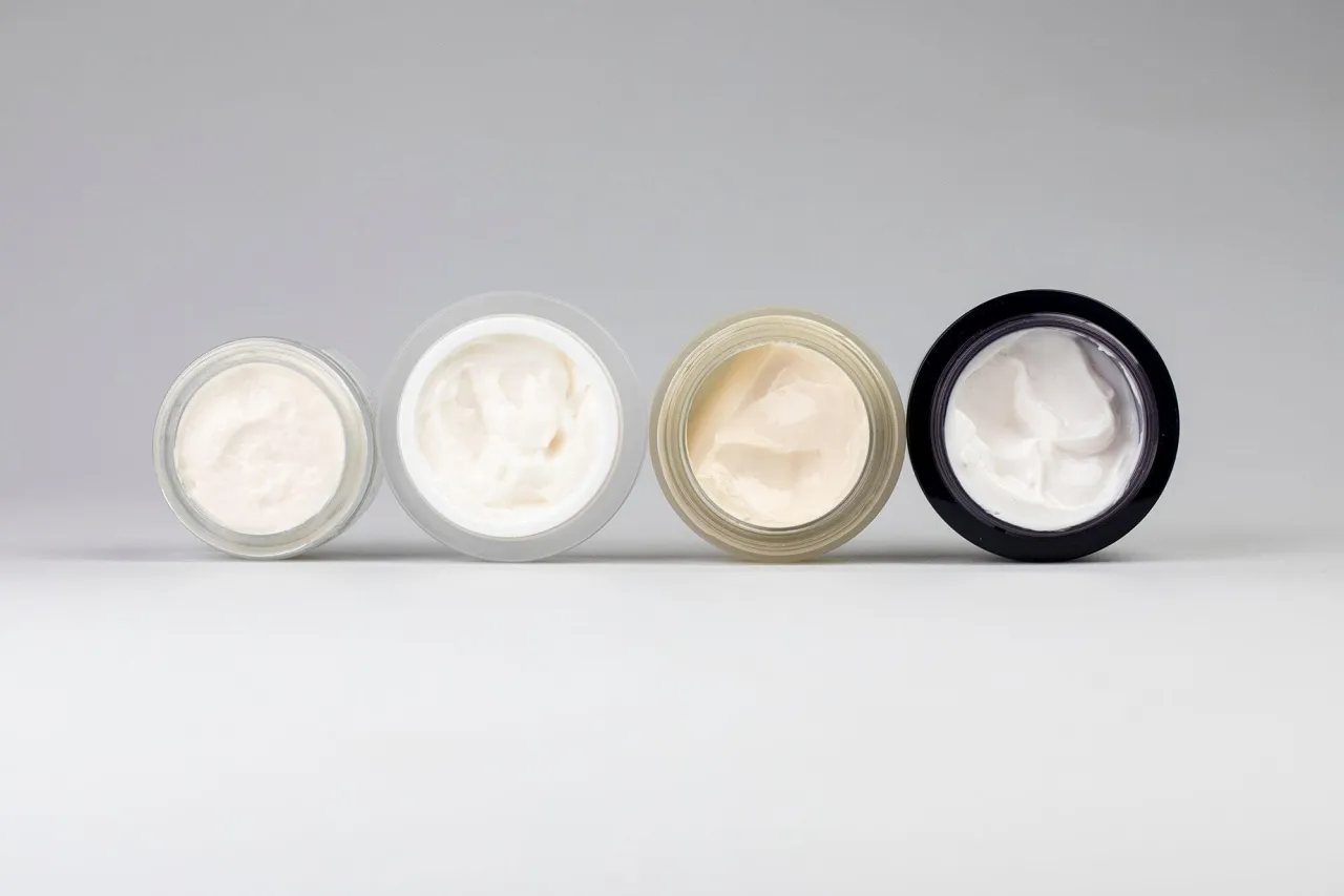 różne konsystencje kremów do twarzy