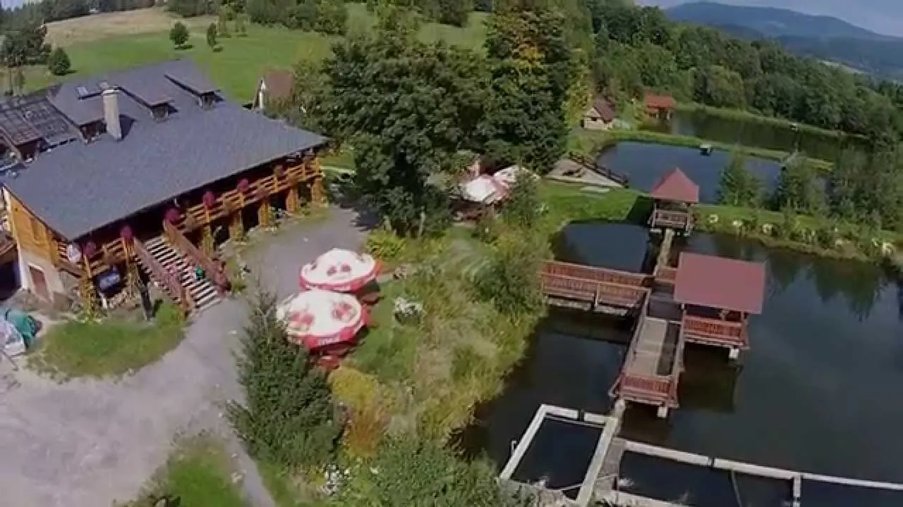 smażalnia ryb nad stawem