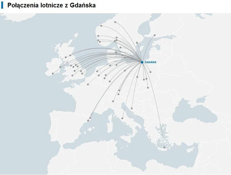 Zdjęcie Gdzie można polecieć z Gdańska: pełna lista kierunków i ceny lotów