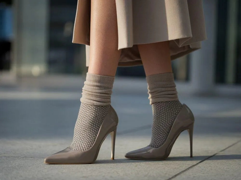 Zdjęcie Jakie skarpetki do szpilek wybrać, aby uniknąć dyskomfortu?