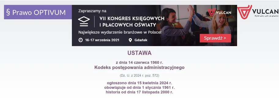 Zdjęcie Kpa dziennik ustaw – najnowsze zmiany i pełny tekst ustawy