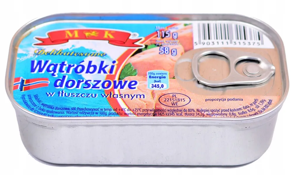 Zdjęcie Gdzie kupić wątróbkę z dorsza? Sprawdź najlepsze oferty i ceny