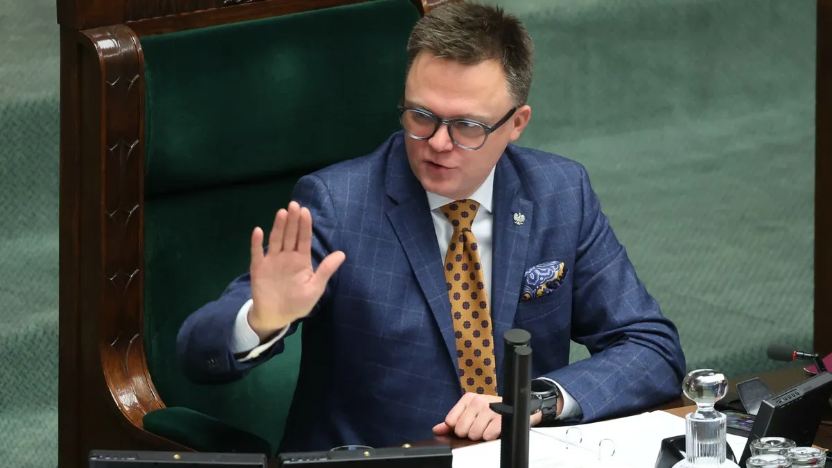 Zdjęcie Skandaliczne słowa w Sejmie. Hołownia stracił cierpliwość. Pan uprawia propagandę.