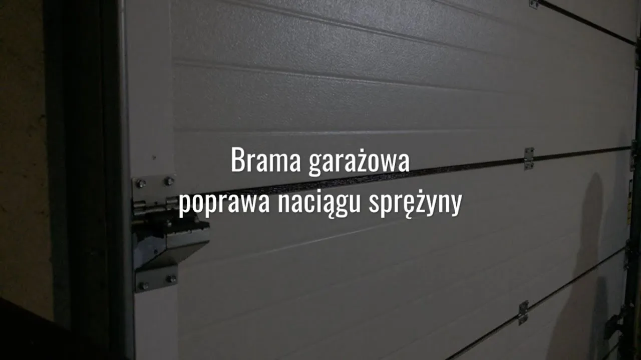 Zdjęcie Jak naciągnąć sprężynę w bramie garażowej uchylnej bez ryzyka uszkodzeń