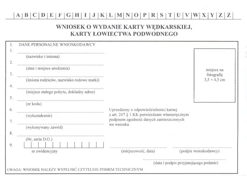 Zdjęcie Nowy wzór karty wędkarskiej: zmiany, które musisz znać