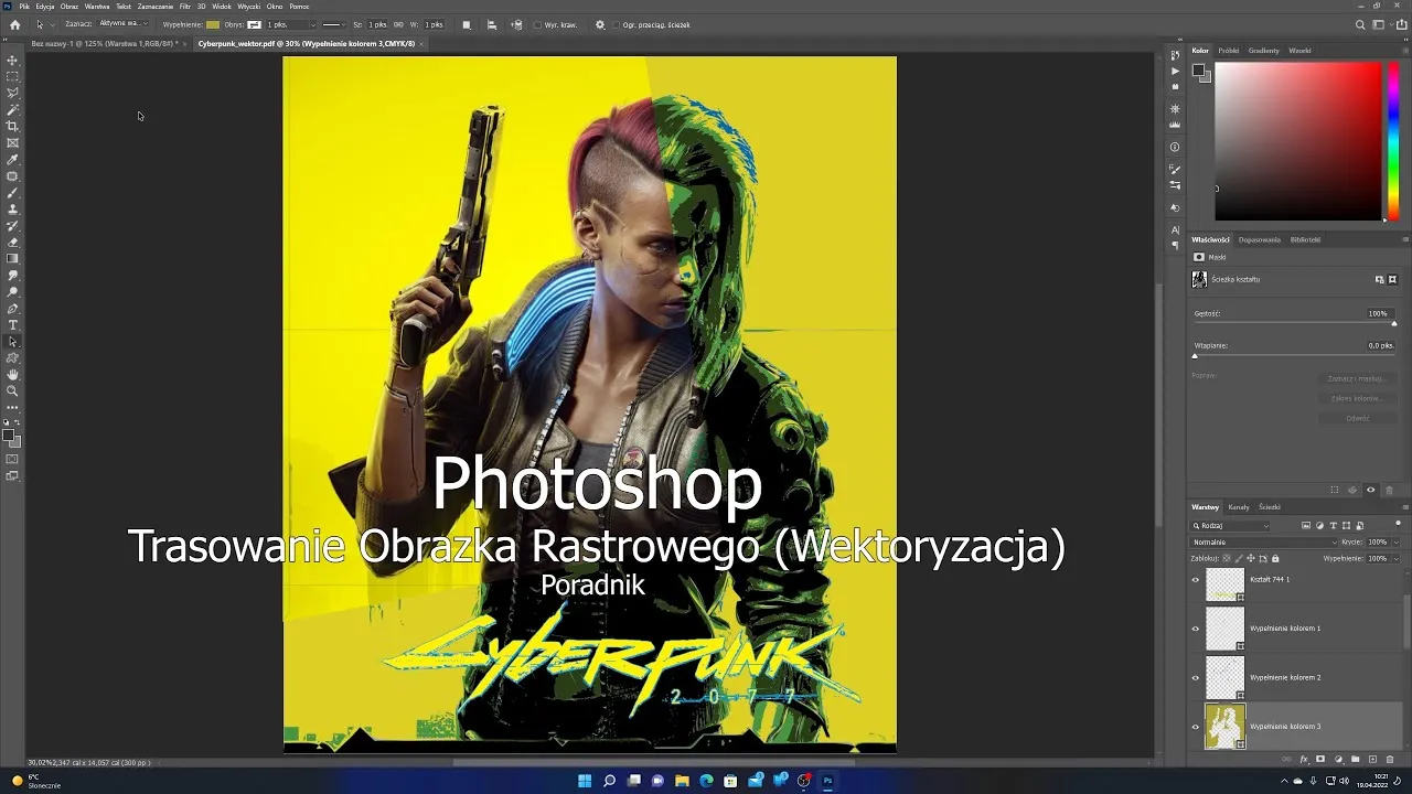 Zdjęcie Jak zmienić grafikę rastrową na wektorową w Photoshopie bez błędów