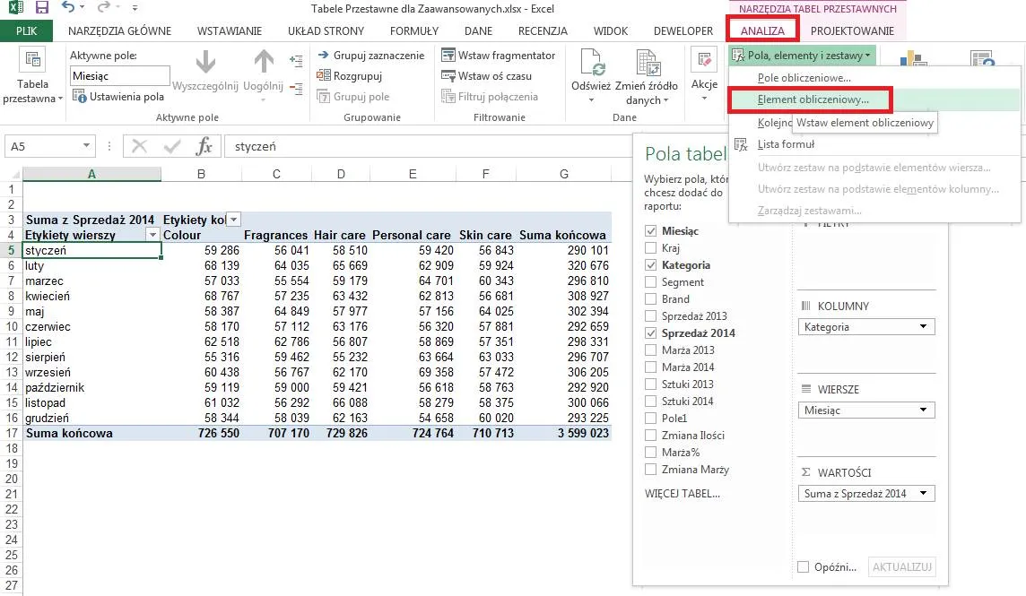 Zdjęcie Tabele przestawne Excel – co to jest i jak je wykorzystać w analizie danych?