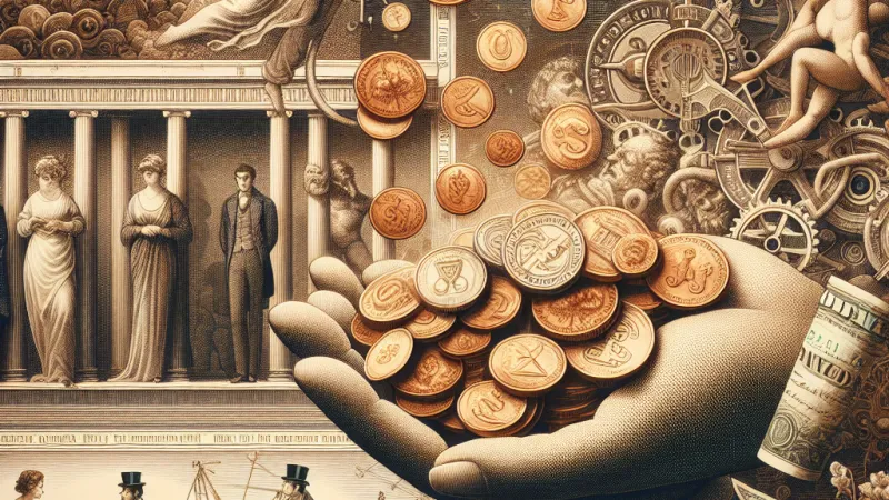 Zdjęcie Motyw pieniądza w literaturze: jak wpływa na wartości i symbole