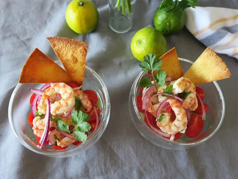 Zdjęcie Receta ceviche gambas: un plato fácil y delicioso para impresionar