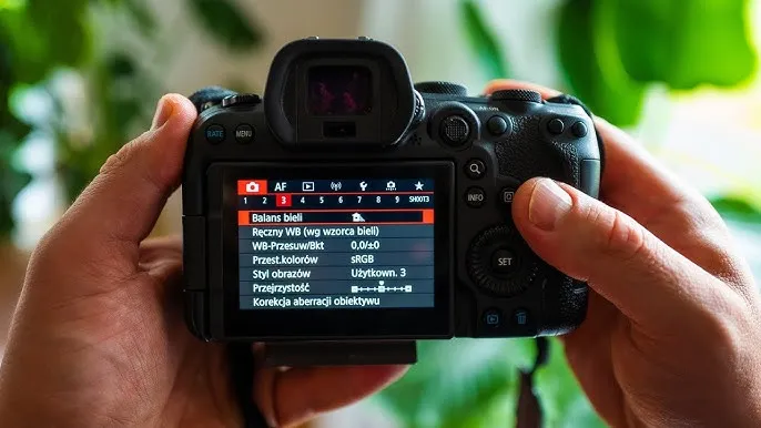 przykładowe ustawienia aparatu canon