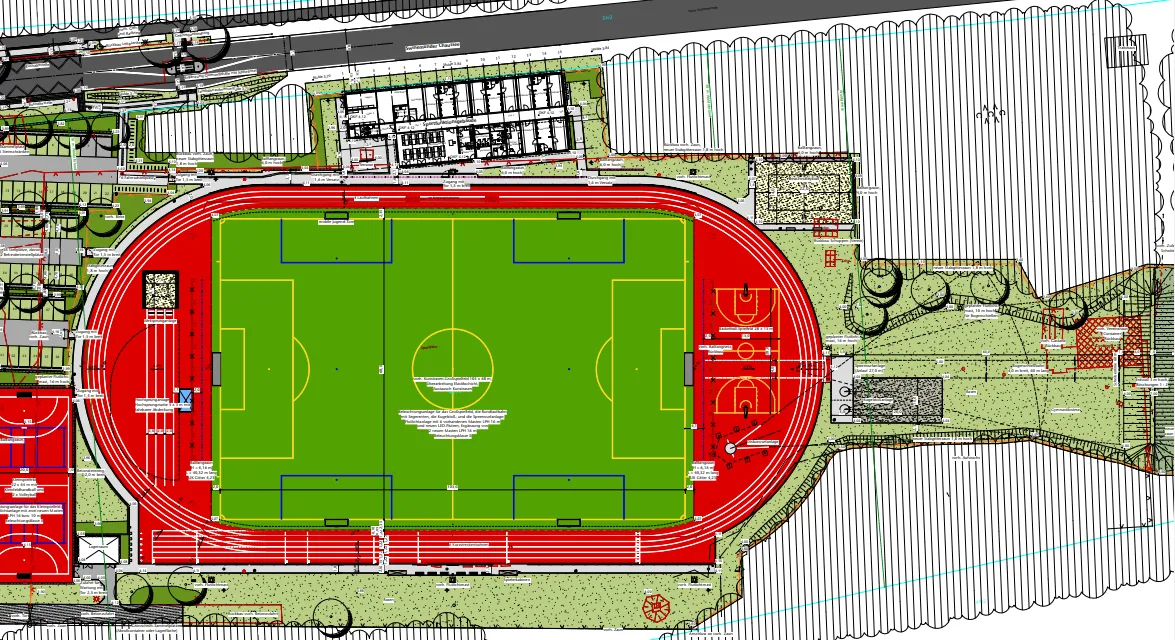 Luftbild Sportanlage Ahlbeck Usedom