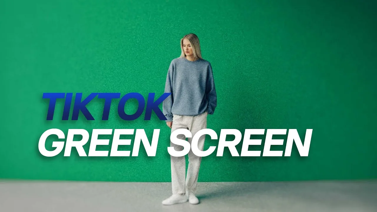 TikTok efekt Green Screen ze zdjęciem instrukcja