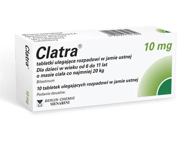 Clatra Allergy opakowanie i Clatra na receptę opakowanie