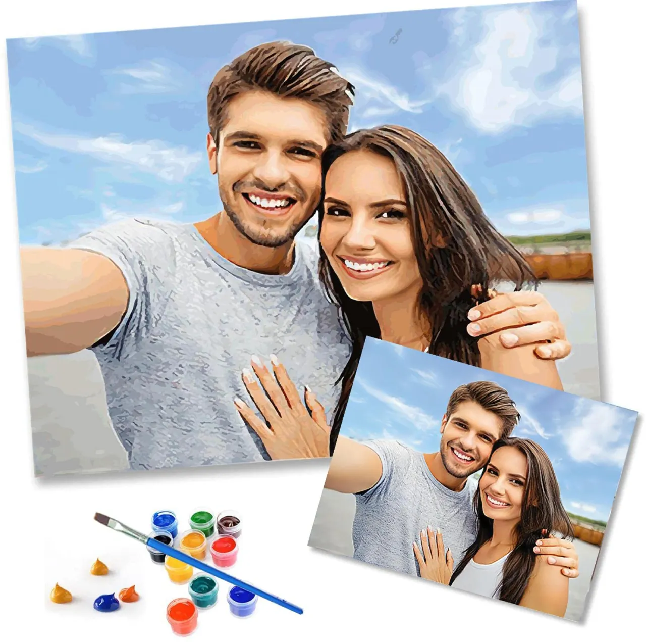 Malen nach Zahlen eigenes Foto Beispiel