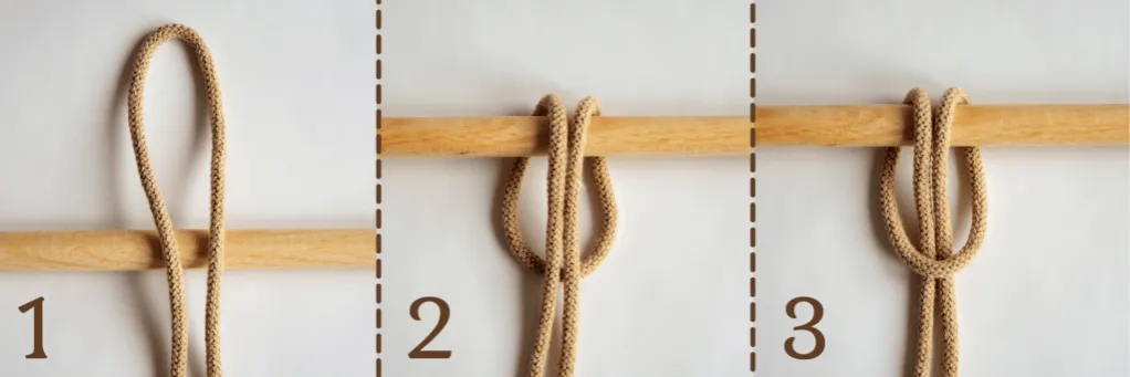 węzeł mocujący makrama