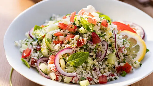 Taboulé de chou-fleur cru
