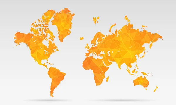 Mapa świata z zaznaczonymi ciepłymi kierunkami w marcu