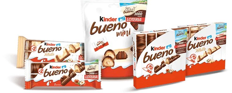Kinder Bueno opakowanie promocyjne loteria