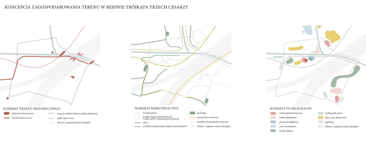 Trójkąt Trzech Cesarzy mapa historyczna