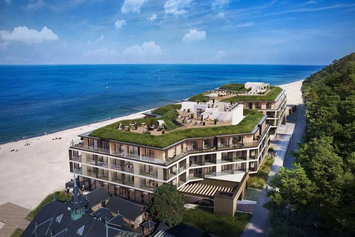 r&oacute;żne typy nocleg&oacute;w nad morzem wizualizacja