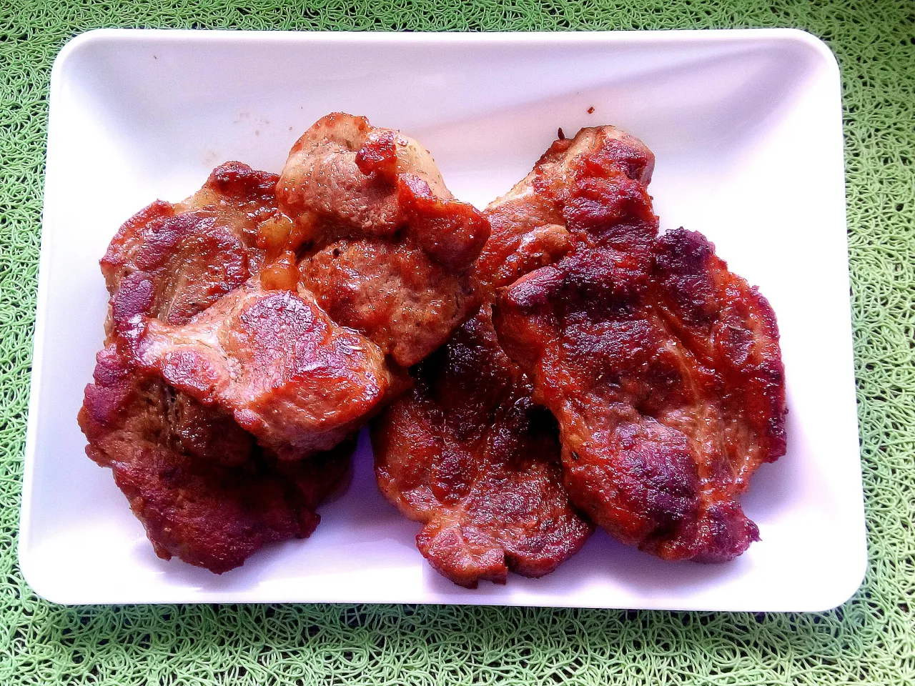 karkówka wieprzowa na gyros, pokrojone mięso