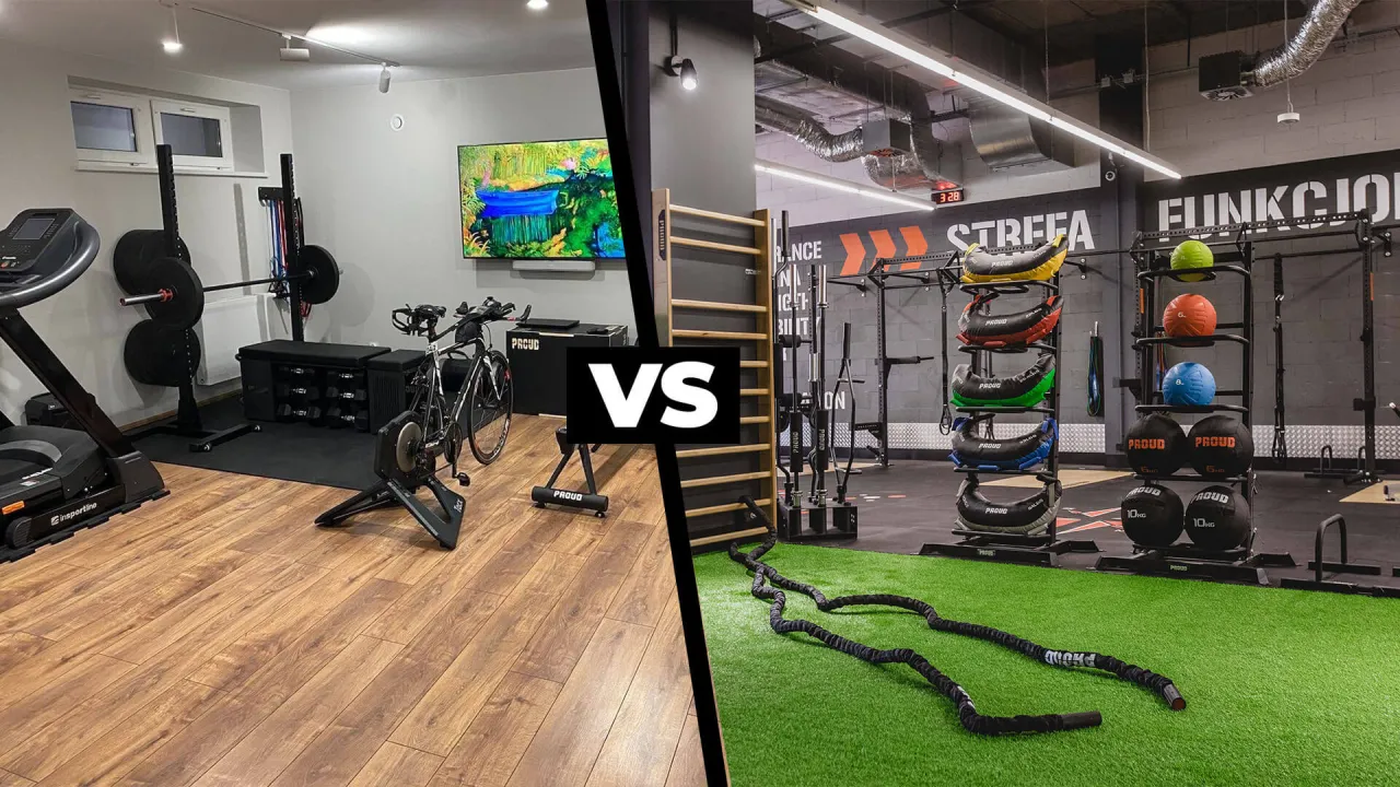 porównanie trening w domu i siłownia