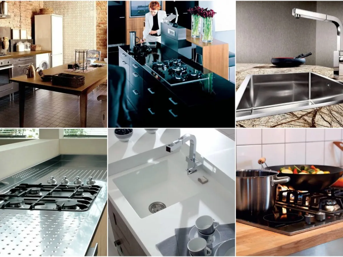 r&oacute;żne rodzaje płyt budowlanych na blat kuchenny