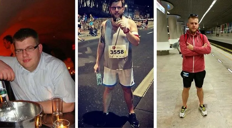 Bieganie efekty przed i po odchudzanie