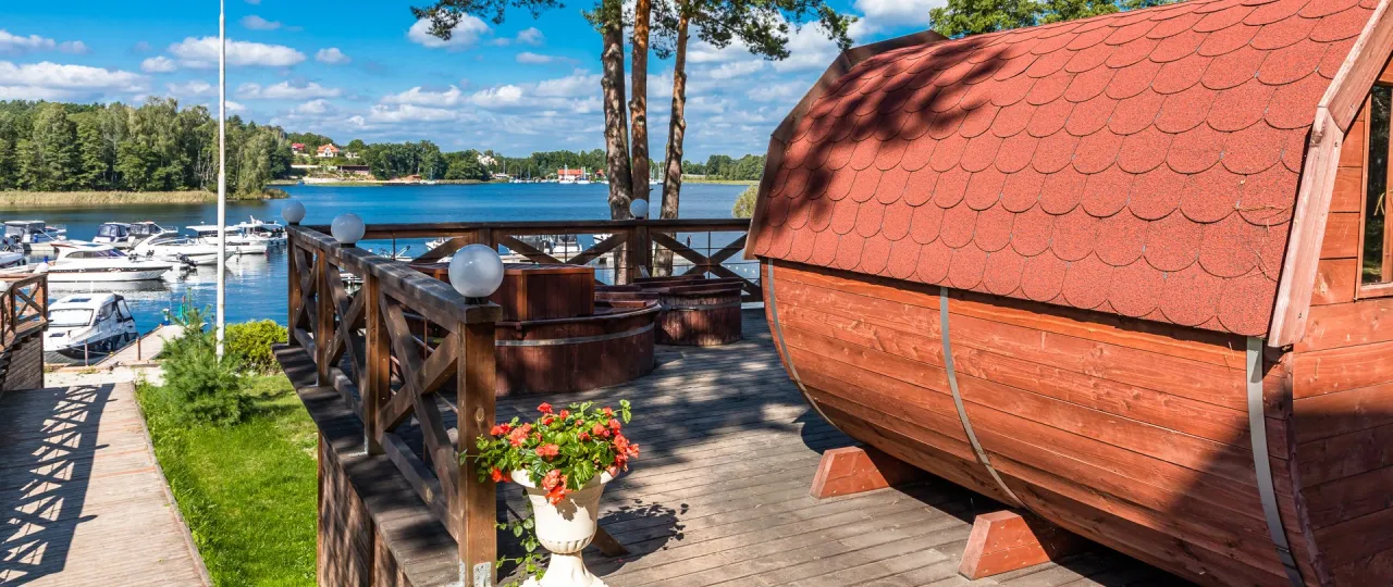 Malownicze Mazury widok z domku SPA