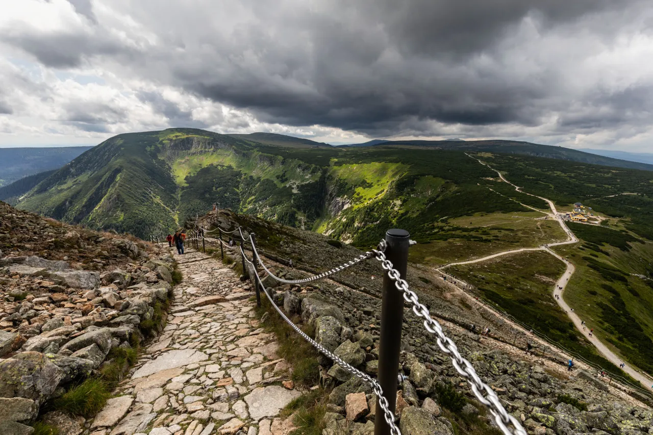 Karkonosze Śnieżka widok