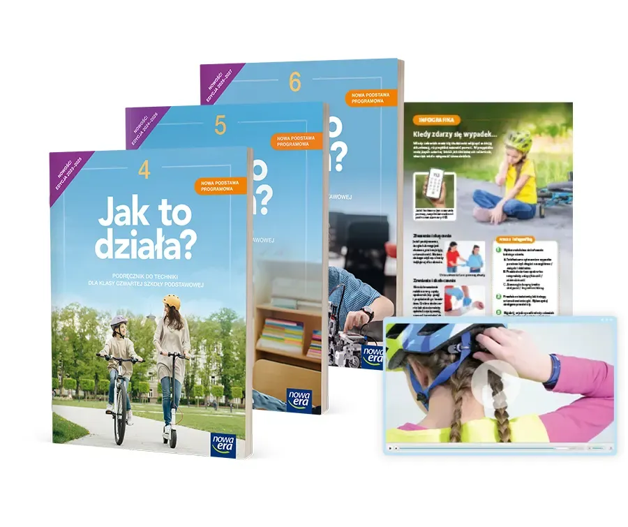 Podręcznik technika Jak to działa Nowa Era, otwarty podręcznik z projektem technicznym