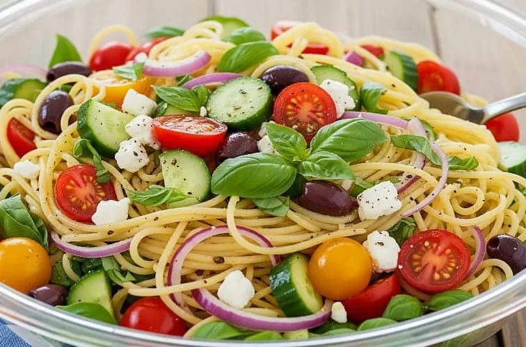 verschiedene spaghettisalat varianten