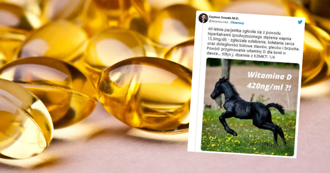 przedawkowanie witaminy D koń człowiek