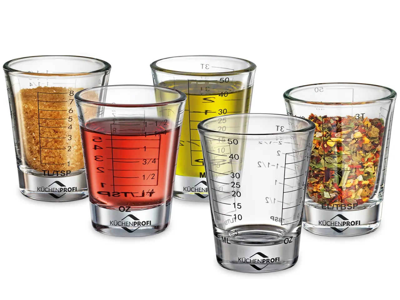 miarki kuchenne łyżki szklanki