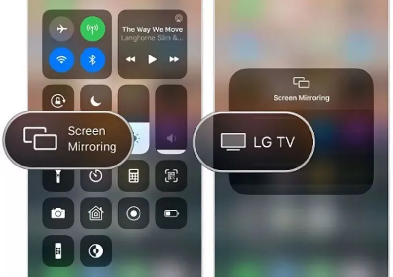 screen mirroring telefon telewizor lg