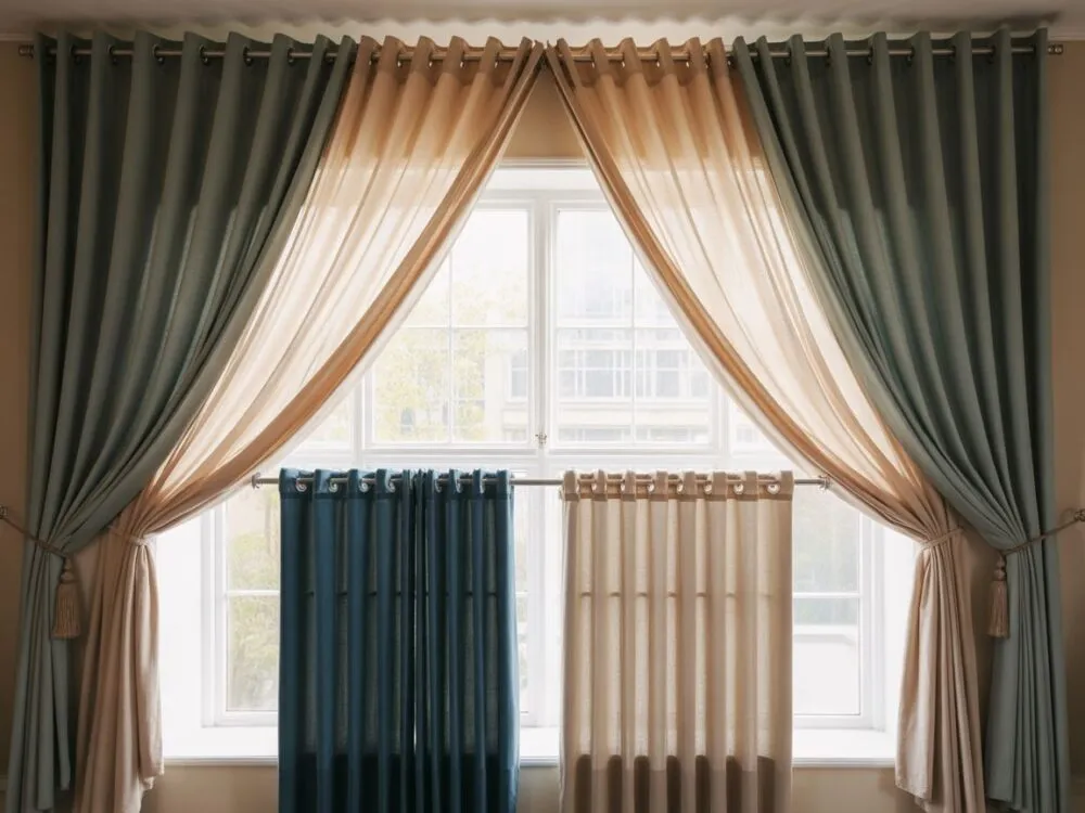 Rodzaje firanek woal tiul żakard