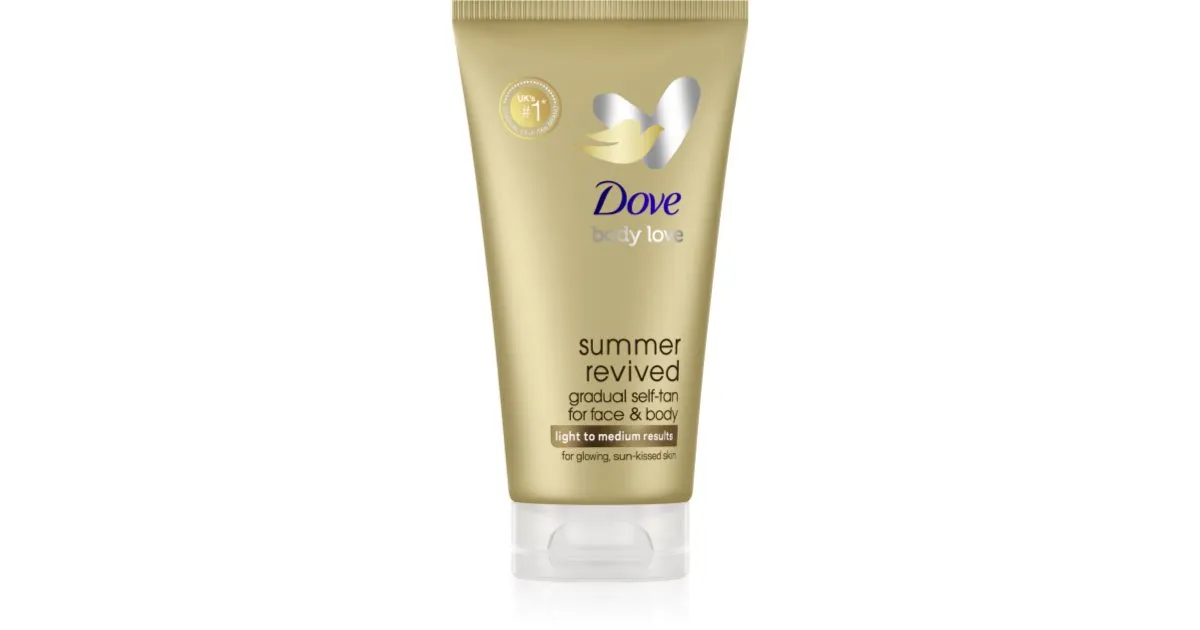 Dove DermaSpa Summer Revived opakowanie i aplikacja