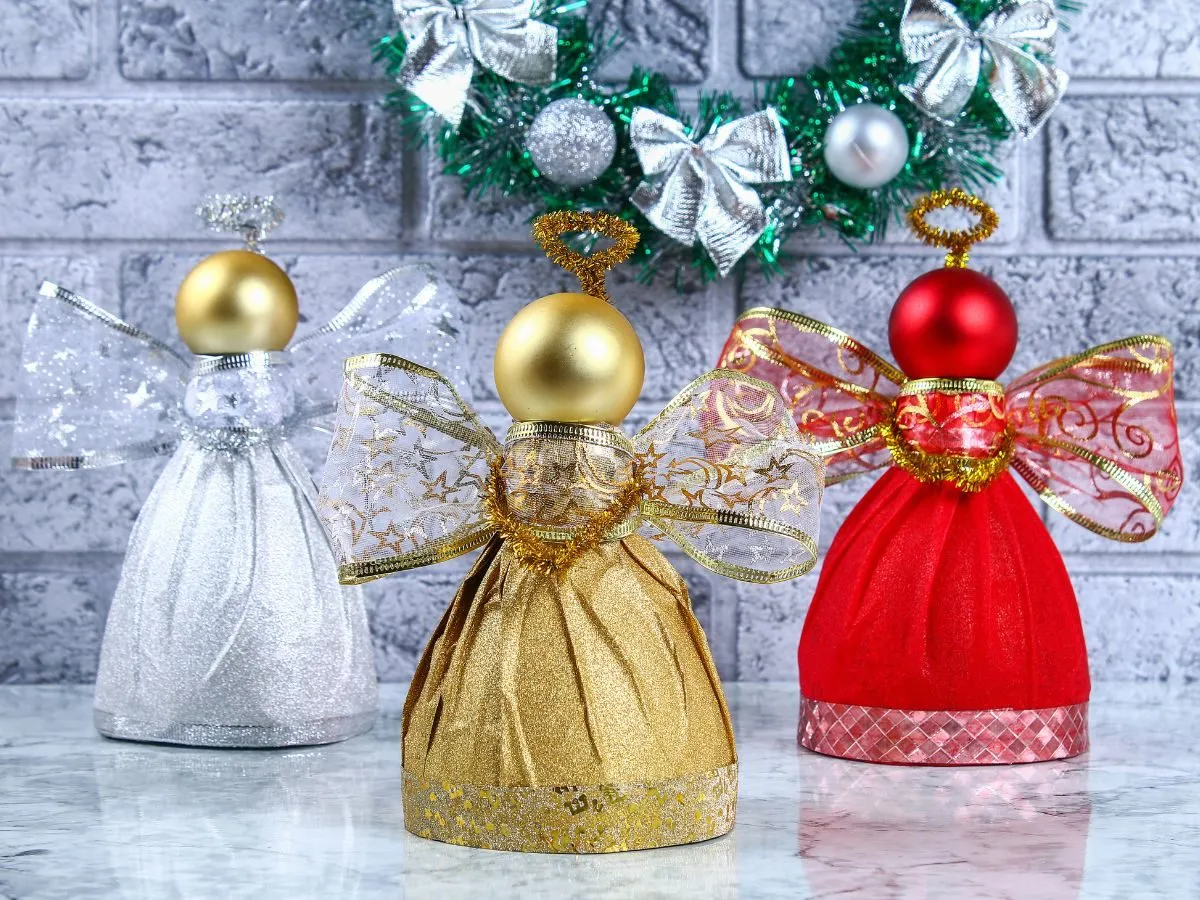 materiały do aniołka z butelki