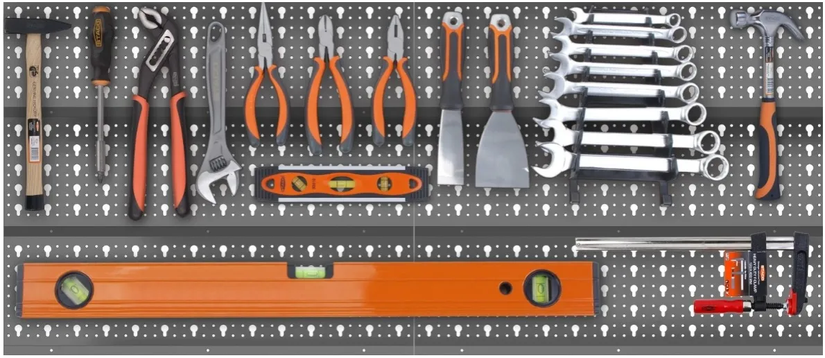 Tablica narzędziowa, systemy przechowywania na ścianach warsztatu, listwy magnetyczne na narzędzia