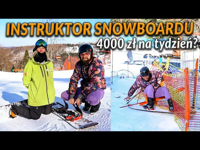 Mapa Polski kurorty narciarskie zarobki instruktor&oacute;w snowboardu