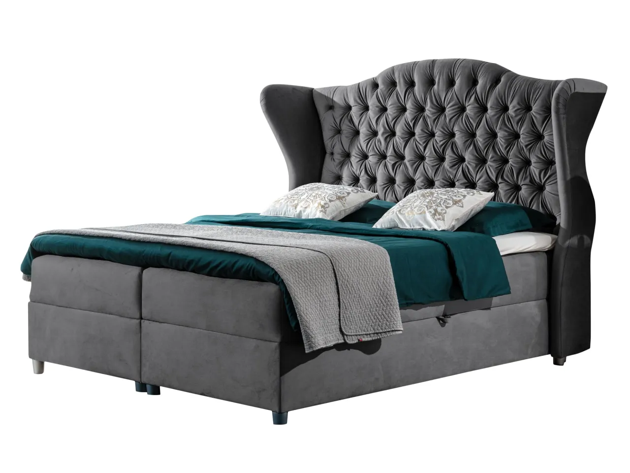 Łóżko w stylu francuskim artystyczny nieład