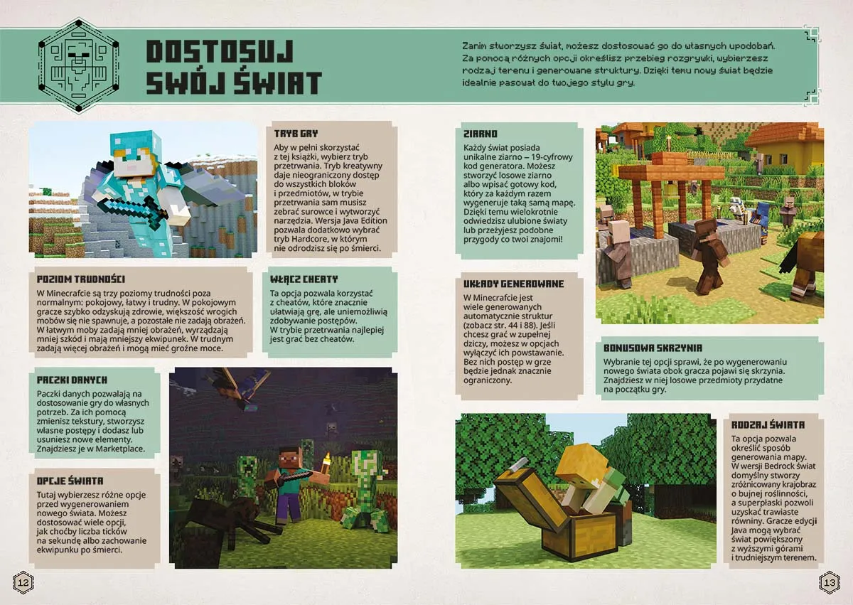 Minecraft książka crafting i zastosowania