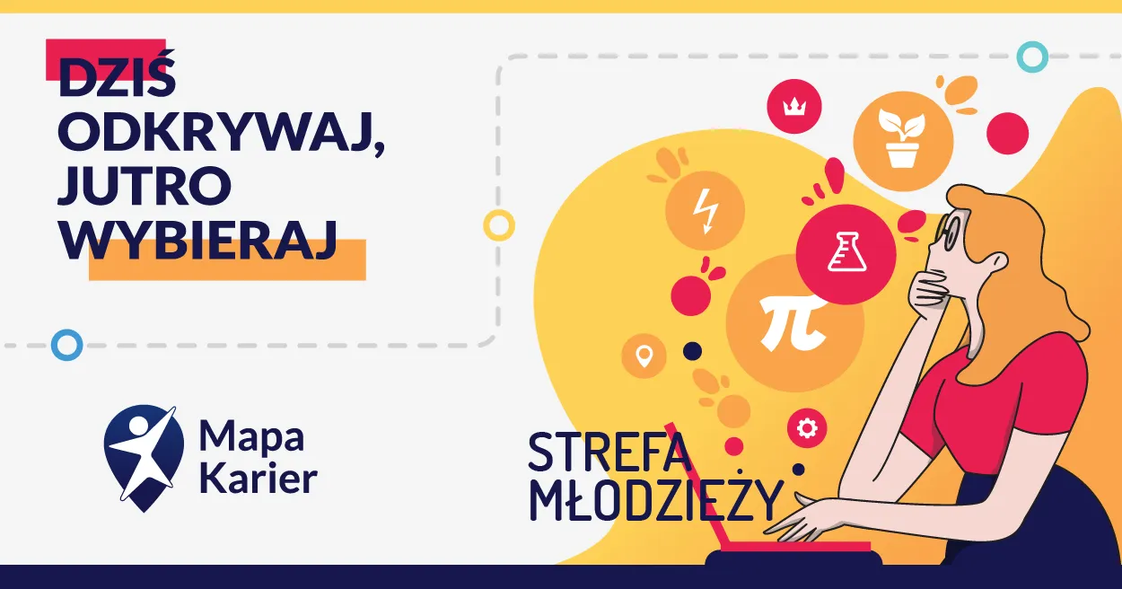 Młodzież korzystająca z platformy Mapa Karier