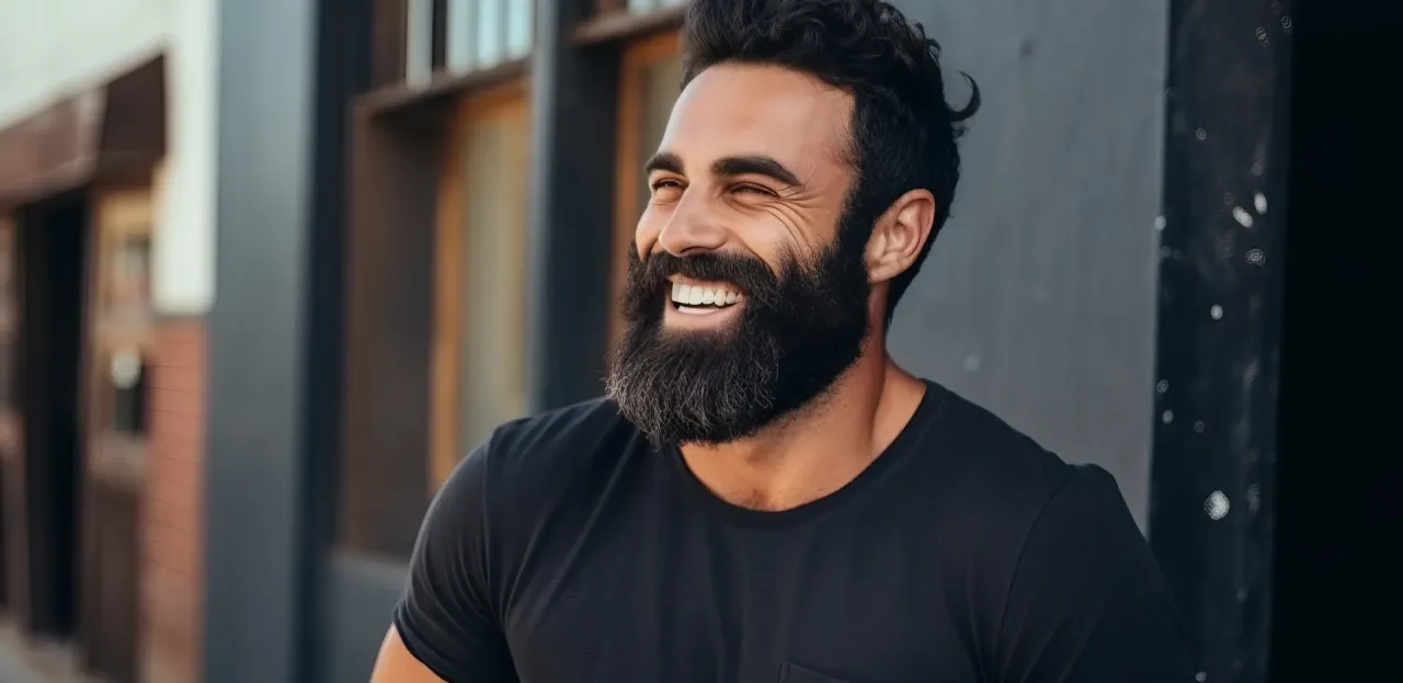 olejek do brody na dłoni