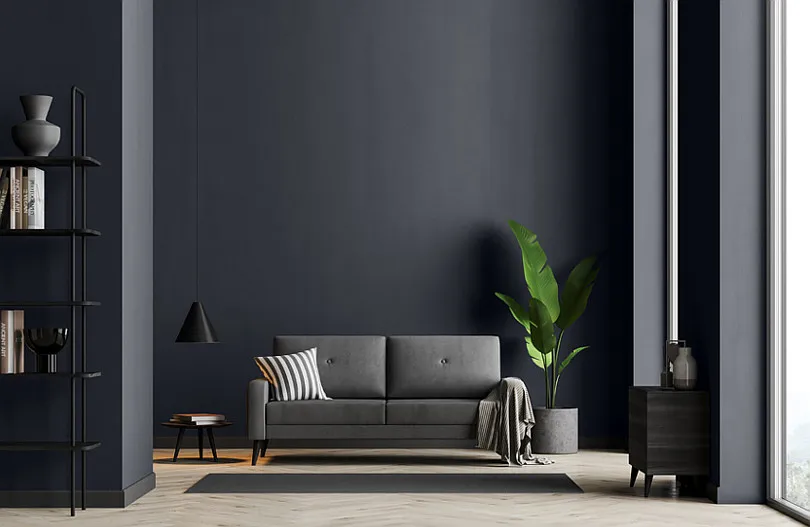 czarne meble inspiracje kolory ścian