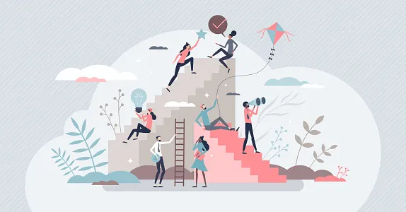 osoba rozwijająca się, symbol wzrostu, rozw&oacute;j osobisty