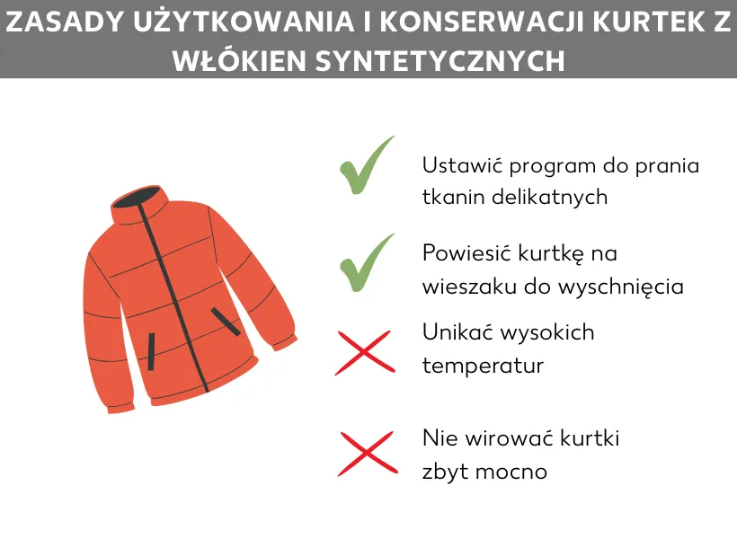 przygotowanie kurtki zimowej do prania metka zamek
