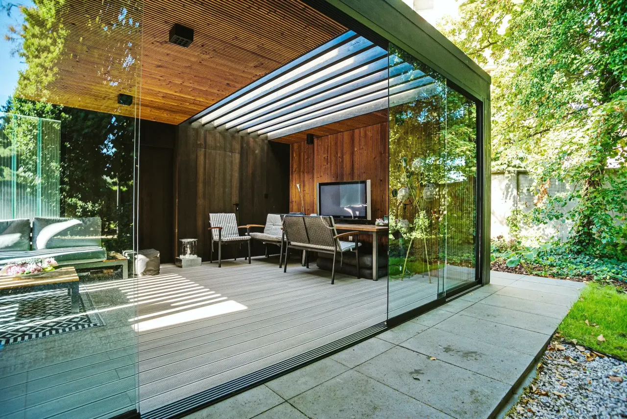 nowoczesne zabudowy altan ruchome ściany